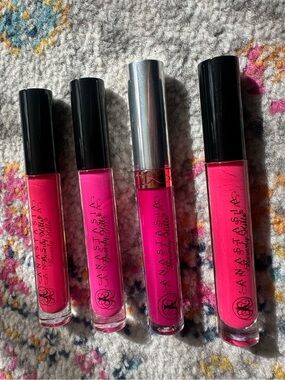 Anastasia Bright Hot Pink Liquid Lipstick Set